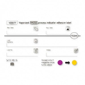 Steris VERIFY Vaporized VH202 Process Indicator Adhesives - Vaporized VH202 Process Indicator Adhesive Label, 1, 000/Roll - PCC048