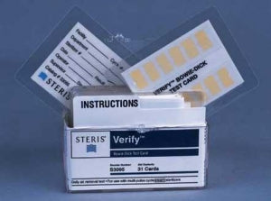 Steris VERIFY Bowie-Dick Test Card Packs - VERIFY Bowie-Dick Test Card for Multi-Pulse Prevacuum Steam Sterilization - S3095