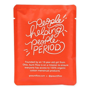 Aunt Flow Organic Cotton Feminine Pads - Organic Cotton Day Pads with Wings - 00125