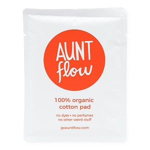 Aunt Flow Organic Cotton Feminine Pads - Organic Cotton Day Pads with Wings - 00125