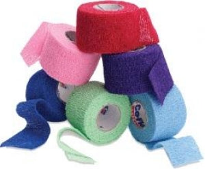 Andover Healthcare CoFlex-Med EasyTear Cohesive Bandages - CoFlex-Med Latex Bandage, Nonsterile, Light Blue, 2" x 5 yd. - 7200LB-036