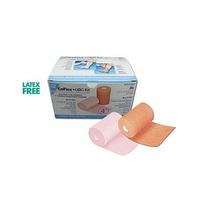 Andover CoFlex TLC Zinc Compression System - CoFlex Unna Boot Compression Kit with Zinc, 4" x 6 yd., 2 Rolls / Kit - 8840UBZ-TN
