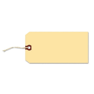 Avery General Purpose Shipping Tag - Twine Strung Shipping Tags, 13 pt. Stock, 4-3/4" x 2-3/8", Manila, 1, 000/Box - 12505