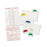 Avery-Dennison Self-Adhesive Index Tabs with Printable Inserts - Insertable Index Tabs with Printable Inserts, 1", Assorted Color Tabs - 16219