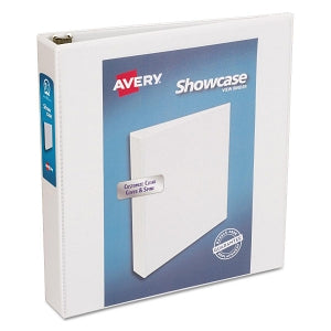 Avery Showcase View Binders - White 1-1/2" Showcase View Binder - 19651