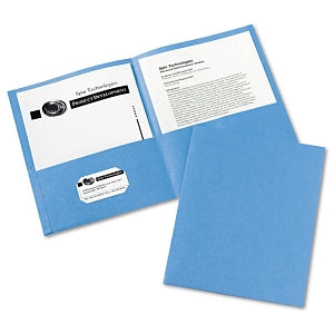 Avery Two-Pocket Portfolios - Light Blue Two-Pocket Portfolio - 47986