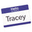 Avery Flexible Self-Adhesive Name Badge Labels - Printable Adhesive Name Badge Labels, 2-1/3" x 3-3/8", Blue "Hello" - 5141