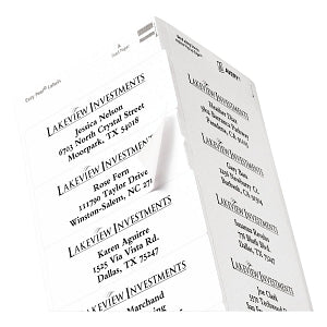 Avery-Dennison Easy-Peel White Address Labels - Easy Peel Mailing Address Labels, Laser, 1-1/3" x 4", White, 14 Labels / Sheet - 5162