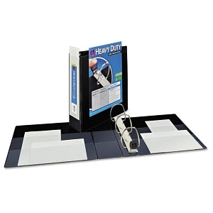 Avery Heavy-Duty D-Ring View Binders - Black 3" Heavy-Duty D-Ring View Binder - 79693