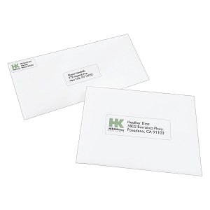 Avery-Dennison Easy-Peel White Address Labels - Easy Peel Mailing Address Labels, Inkjet, 1" x 2-5/8", White, 30 Labels / Sheet - 8160
