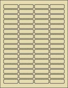 Online Labels 1.813" x 0.5" True Light Tan - LABEL 1.8X0.5" LIGHT TAN, 64/SHEET - OL1050TC