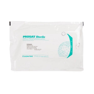 Contec Prosat Polynit Heatseal Wipes - Prosat Poly-knit Heatseal Wipes, 70% Isopropyl Alcohol, Sterile, 9" x 9" - PSPS0076