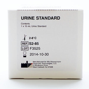 Alfa Wassermann Calibrators for Chemistry Analyzers - Urine Standard Liquid Calibrator, 1 x 15 mL - S2-85