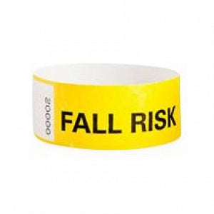 Identiplus Tyvek Fall Risk Wristbands - Tyvek Fall Risk Wristband, Regular, Yellow - ALR-TA-34