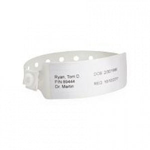 Identiplus Vinyl Insert Wristbands - Vinyl Insert Wristbands, Adult, 1-1/8" x 11-7/8", White - CLS-250-VAI-09