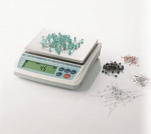 A&D Weighing Compact Scale - Triple-Range Digital LCD Bench Scale, 1500g Capacity - EW-1500I