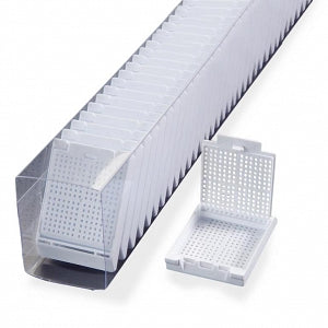 Azer Hinged Biopsy FastLoad Cassette - CASSETTE, BIOPSY, SLEEVED, WHITE, 750/CS - ES3016-W