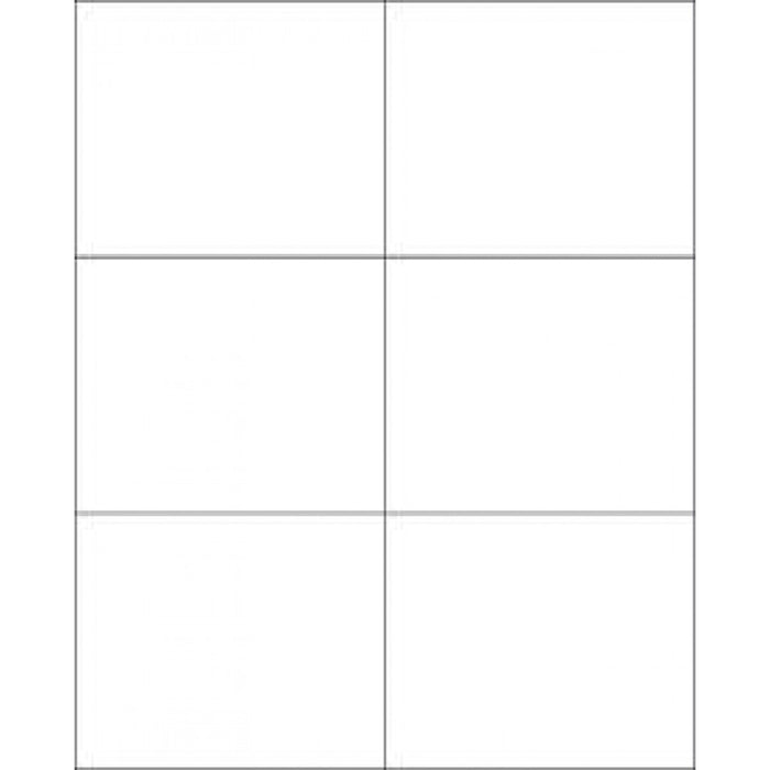 Label Laser Paper Permanent 2 4" X 3.3125 White 6 Per Sheet, 100 Sheets Per Package