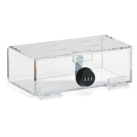 Medium Acrylic Combi-Cam Lock Box Small - 12"W x 6"D x 4.25"H
