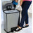 AirStep Technology Step Can 13gal Step Can with AirStep Technology - Stainless Steel with Black Trim - 16.5"W x 10.5"D x 21.5"H
