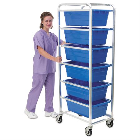 Aluminum Rack with Totes 6-Tote - 27
