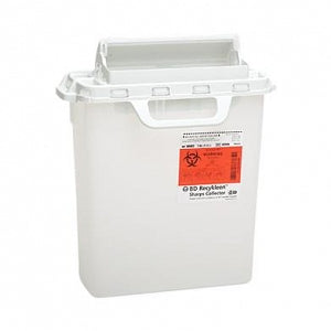 BD Multiuse Nestable Sharps Collectors - Open Top Sharps Container, 8 qt. - 305059