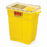 BD Chemotherapy Sharps Collectors - Yellow Chemotherapy Sharps Collector with Liquid Absorbing Pad and Hinge Cap, 5 gal. - 305493