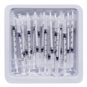 BD PrecisionGlide Allergist Tray - Allergist Tray with Precision Needle, 27 G x 1/2", 1 mL - 305540