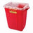 BD Extra-Large Sharps Collectors - Red Extra-Large Sharps Collector with Liquid Absorbing Pad and Hinge Top with Gasket, 9 gal. - 305601