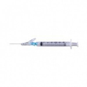 BD BD Luer-Lok Shielding Hypodermic Syringe - SafetyGlide Syringe with Needle, 23 G x 1", 3 mL - 305905