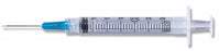 BD 3 mL Syringe / Needle Combinations with Luer-Lok Tips - 3 mL Luer Lock Syringe with 23G x 1" Needle - 309571