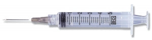 BD Luer-Lok Syringes with PrecisionGlide Needle - Luer Lock Syringe with Needle, 5 mL, 22G x 1-1/2" - 309631