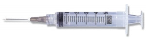 BD Luer-Lok Syringes with PrecisionGlide Needle - Luer Lock Syringe with Needle, 5 mL, 22G x 1-1/2" - 309631