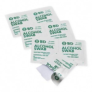 BD Alcohol Swabs - SWAB ALCOHOL REGULAR 1" X 1" 100 E - 326895