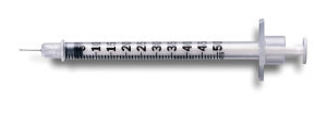 BD Insulin Syringe with Needle - 0.5 mL Insulin Syringe with 28G x 1/2" Needle - 329461