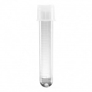Corning Falcon PS Round-Bottom Test Tubes with Snap Caps - Falcon Round Bottom Polystyrene Test Tube with Snap Cap, 14 mL, 17 mm x 100 mm - 352051