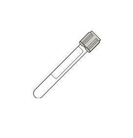 BD BD Vacutainer Sterile Plastic Fluoride Tubes - Glass Vacutainer Fluoride Tube with Gray BD Hemogard Closure, Paper Label, 13 mm x 100 mm, 7 mL - 367729