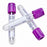BD Vacutainer Ethylenediaminetetraacetic Acid (EDTA) Tubes - Vacutainer Plus Plastic Whole Blood K2 Ethylenediaminetetraacetic Acid (EDTA) Tubes with Hemogard Closure, See-Thru Label, Lavender, 13 mm x 75 mm, 4.0 mL, 7.2 mg - 367862