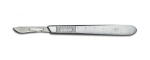Aspen Surgical Products Bard-Parker SafetyLock Carbon Rib-Back Blades - Carbon-Steel Safety Surgical Blade, Size #11 - 371151