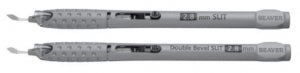 Beaver Visitec Single Bevel Xstar Safety Slit Knives - Xstar Slit Knife, Phacoemulsification, Angled, Matte, 2.8 mm - 378228