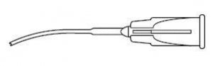 Beaver Visitec Ophthalmic Cannulas - 19G x 1" Sub-Tenon's Anesthesia Cannula, Curved to Radius of 30 mm, Flattened to .65 mm - 585176