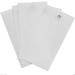 Brady Worldwide White Tyvek (blank) Tags - Labeling Tag, Blank, White, 3-3/4" x 1-7/8" - 102034