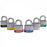 Brady Worldwide Safety Padlocks - 3/4" Shackle Steel Lock, Keyed Different - 99500