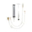 Avanos Medical MIC-KEY Low-Profile Feeding Tube Kits - MIC-KEY Gastrostomy Feeding Tube Kit with Balloon, 14 Fr, 3 cm Stoma Length - 0120-14-3.0