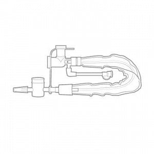 Avanos Neonatal / Pediatric Elbow Suction Catheter - Neonatal / Pediatric Trach Care Closed Suction System Kit for Tracheostomy, Elbow, 8 Fr x 21.5 cm - 20083
