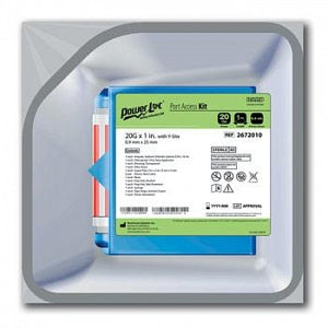 CR Bard Port Access Kit PowerLoc Max Safety Infusion Set - Port Access Kit PowerLoc Max Safety, 20G x 1" - 2142015
