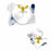 CR Bard MiniLoc Huber Infusion Sets - MiniLoc Safety Winged Infusion Set, without Y Injection Set, 22G x 0.75" - S02022-75