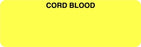 Centurion Centurion Cord Blood Labels - Fluorescent Chartreuse 1" x 3" Cord Blood Label, Label - BBL534