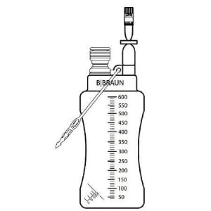 B Braun Accel Evacuated Drainage Bottles - PVC-Free Drainage Bottle, 600 mL - 622299