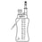 B Braun Accel Evacuated Drainage Bottles - PVC-Free Drainage Bottle, 600 mL - 622299